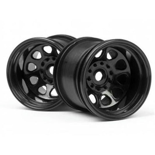 Image of HPI Racing 1/12th Scale Classic King Wheels Black 2.2 (2)/Wheely King  HPI3061