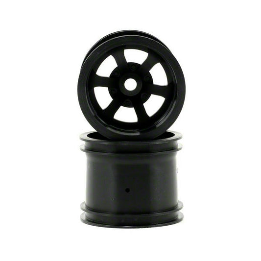 Image of HPI Racing Scorch 6-Spoke Wheels, Black (2)/Firestorm HPI3094