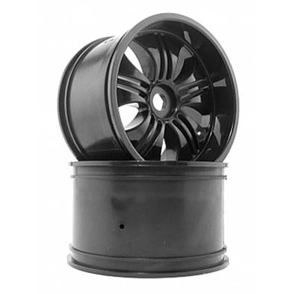 Image of HPI Racing Black Tremor Wheels (2pcs)115x70mm Savage X/Revo HPI3251 17mm Hex