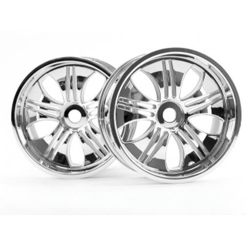 Image of HPI Racing Chrome Tremor Wheel Set/115x70mm/Savage/Warhead/T-Maxx/Revo HPI3252