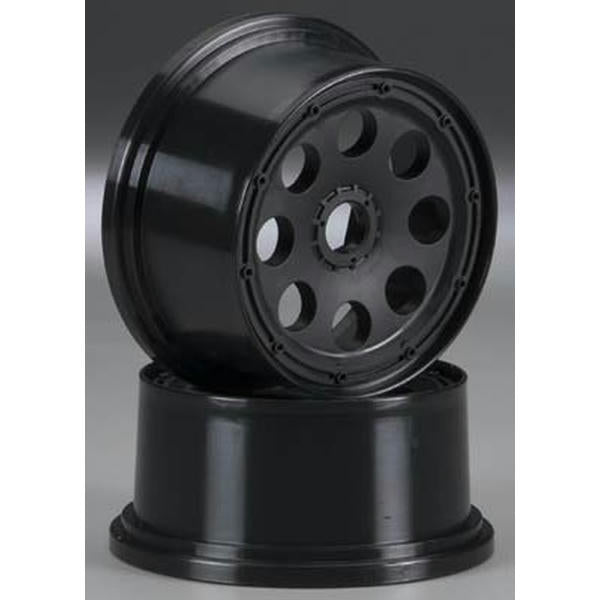 Image of HPI Racing 1/5 Baja 5T/5SC Truck Rear Outlaw Black Wheel 10mm Offset (2) HPI3336
