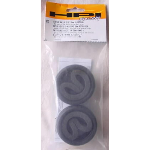 Image of HPI 26mm 1/10th Scale D-Compound Vintage Racing Tires  (Tires Only)  HPI4793