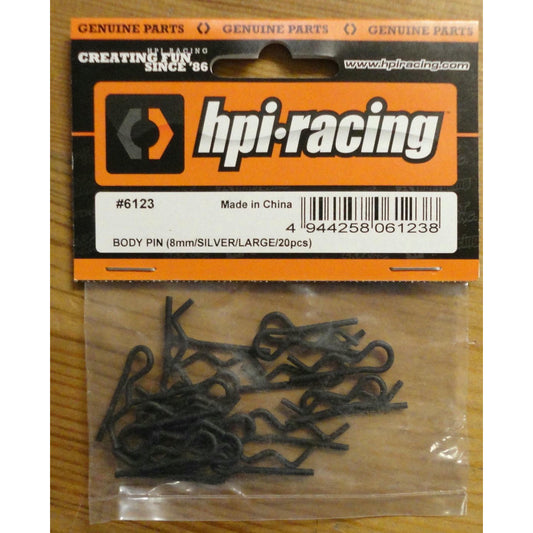 Image of HPI Racing 8mm Body Clips (20 Pcs.) HPI6123
