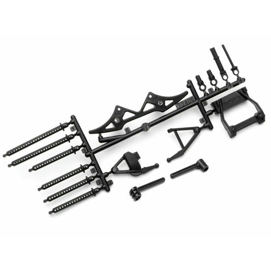 Image of HPI Racing 1/18th Scale Bumper Set, Black/Micro RS4 HPI73406