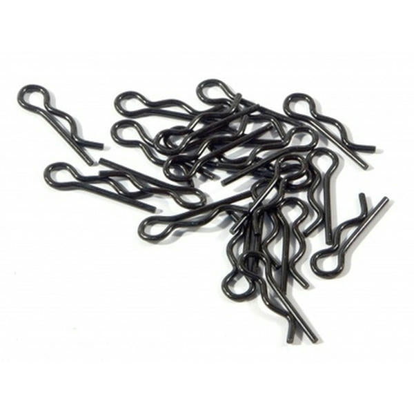 Image of HPI Racing 6mm Black Body Clips (20 Pcs.) HPI75106