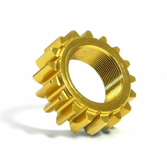 Image of HPI RS4 Nitro 3 17T Threaded Aluminum Pinion Gear HPI76977