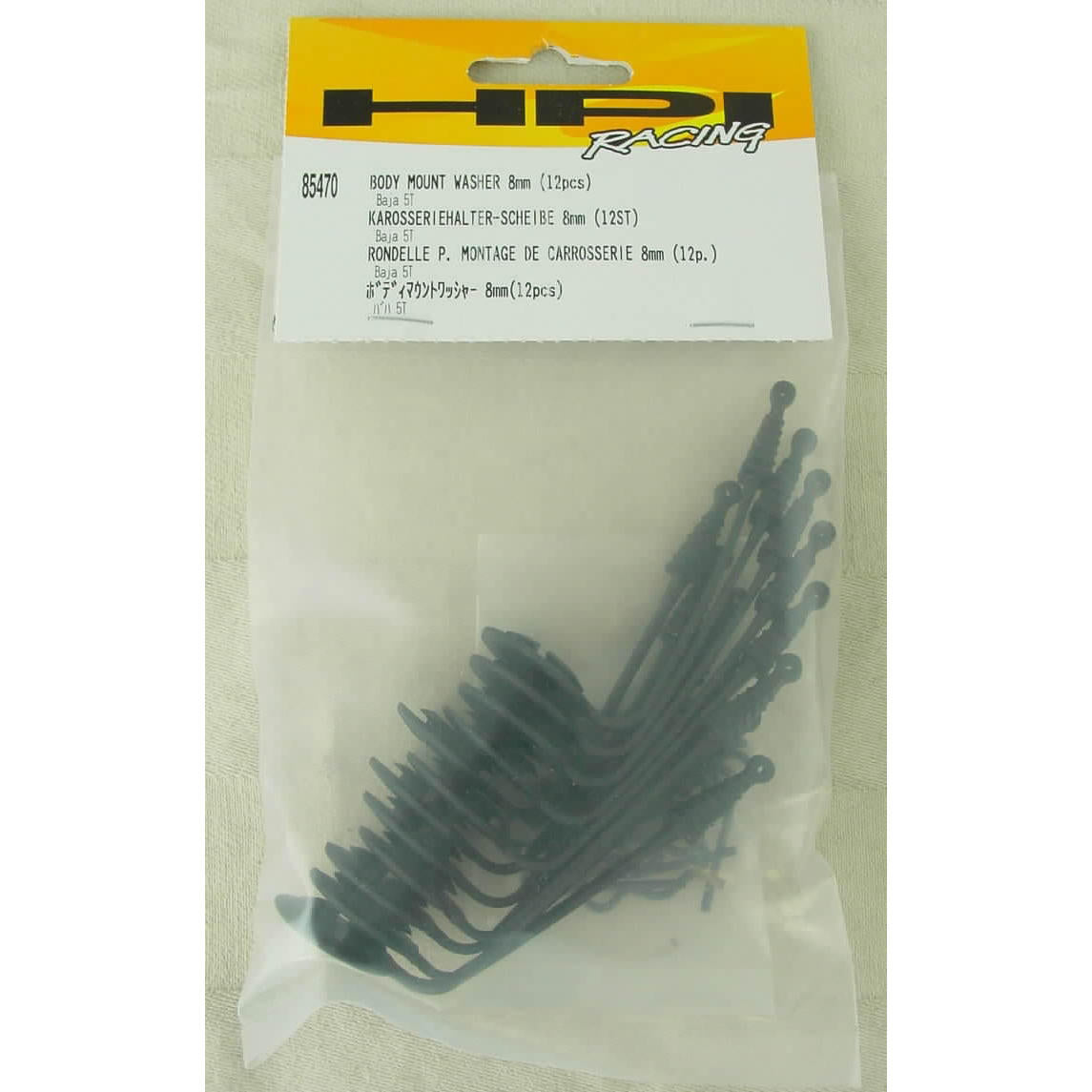 Image of HPI 1/5th Scale Baja 5B Buggy Body Mount Washer Set 8mm (12) HPI85470