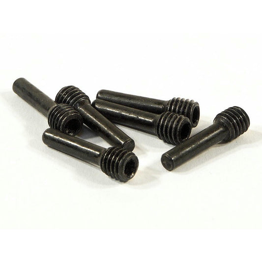 Image of M5x3x18mm Black Screw Shafts (6pcs) HPI86095