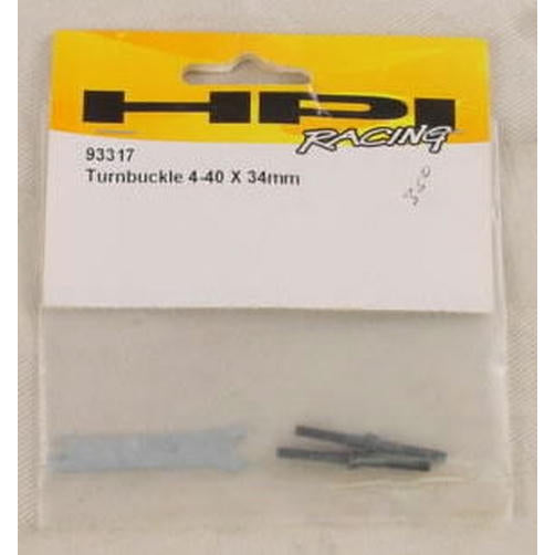 Image of HPI Steel Turnbuckles 4-40x34mm (2pcs) HPI93317