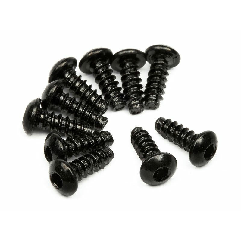 Image of HPI Racing M3x8mm HPI TP Button Head Screws (10pcs, Hex Socket) HPI94353