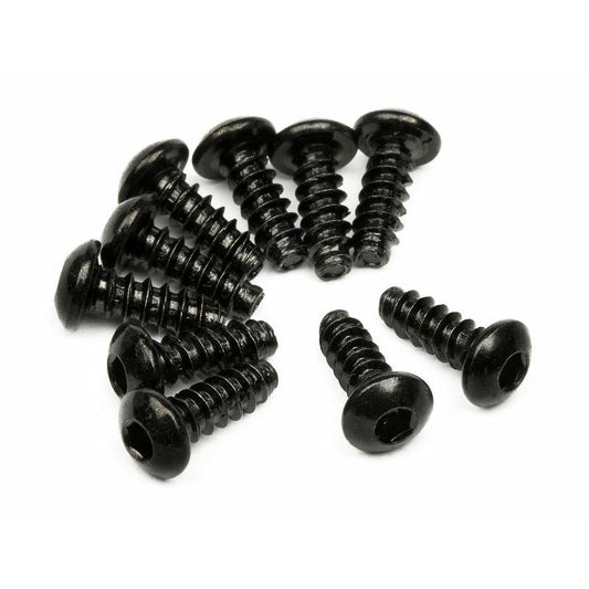 Image of HPI Racing M3x8mm HPI TP Button Head Screws (10pcs, Hex Socket) HPI94353