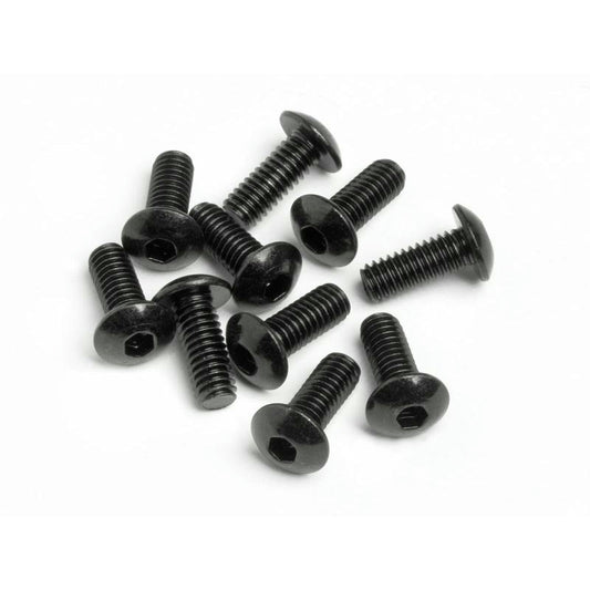 Image of HPI Racing M4x10mm Hex Socket Button Head Screws (10) HPI94554