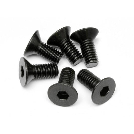 Image of HPI Racing Flat Head Screws M6x14mm (Hex Shocket, 6pcs) HPI94879
