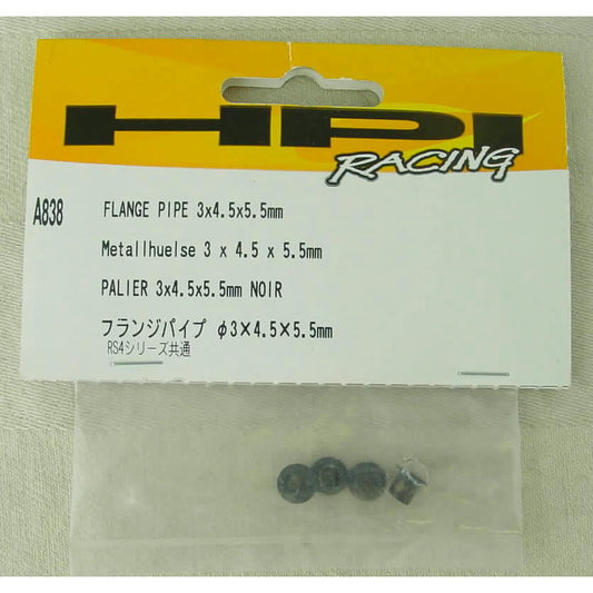 Image of HPI Racing Black Flange Pipe 3x4.5x5.5 (4) HPIA838