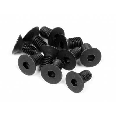Image of Flat Head Screw M3X6mm (Hex Socket/10pcs)