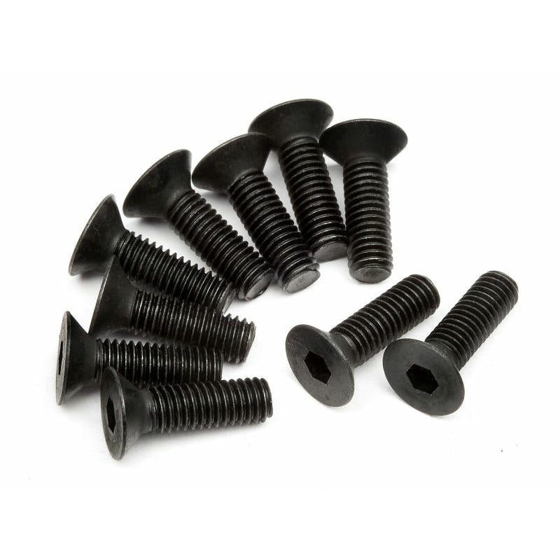 Image of HPI Racing Flat Head Screw M3x10mm (10pcs) HPIZ083