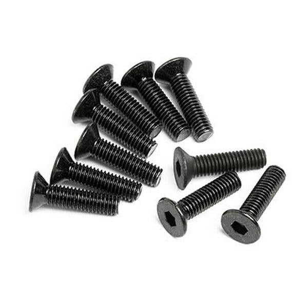 Image of HPI Racing Flat Head Screw M3x12mm (10 Pcs.) HPIZ084