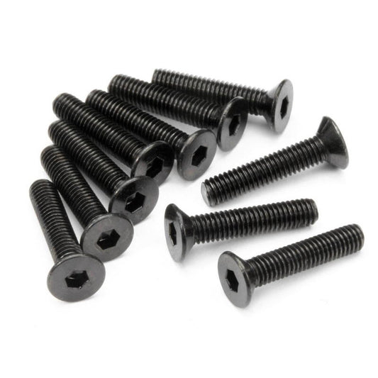 Image of Flat Head Screw M3X15mm (Hex Socket/10pcs)