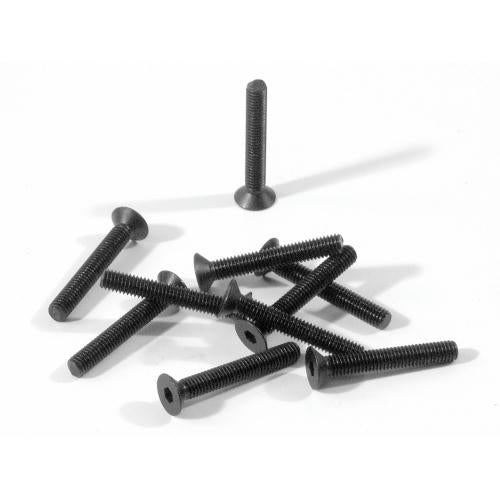 Image of HPI Racing Flat Head Screws M3x20mm (Hex, 10pcs) HPIZ087