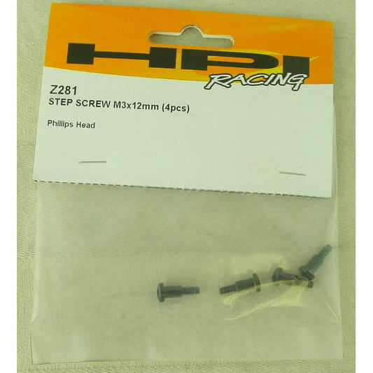 Image of HPI Racing Step Screw M3x12mm Phillips Head (4pcs) HPIZ281