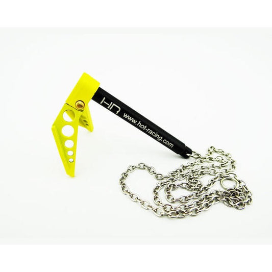 Image of Scale Portable Fold Up Winch Anchor 1/10 (Yellow)