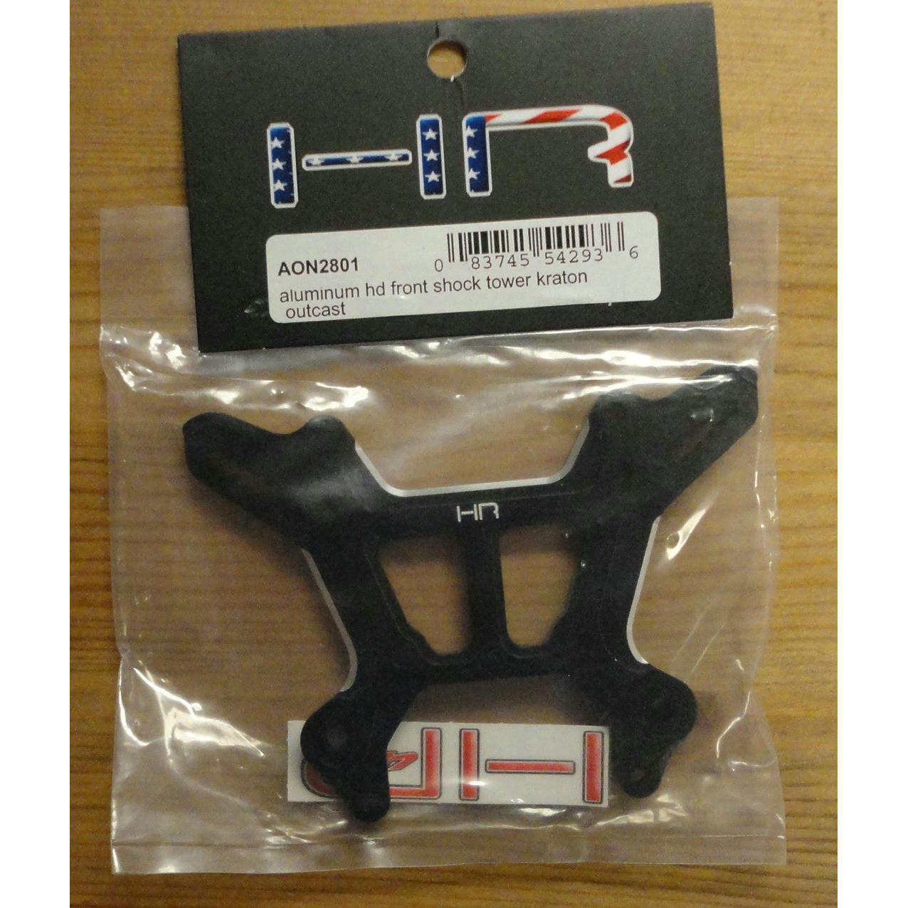 Image of Hot Racing black Alloy HD Front Shock Tower fits Arrma Kraton/Outcast 6S AON2801
