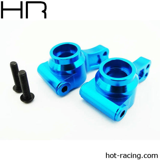 Image of Hot Racing 1/10th Scale Blue Aluminum Rear Hub Knuckles/All 2WD ECX HRAECT2206