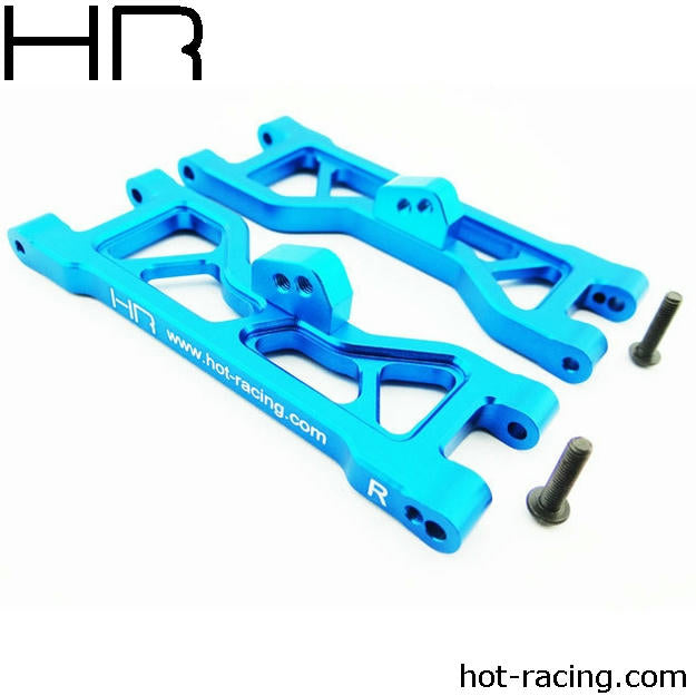 Image of Hot Racing 1/10th Scale Blue Aluminum Front Lower Arms/All 2WD ECX HRAECT5506