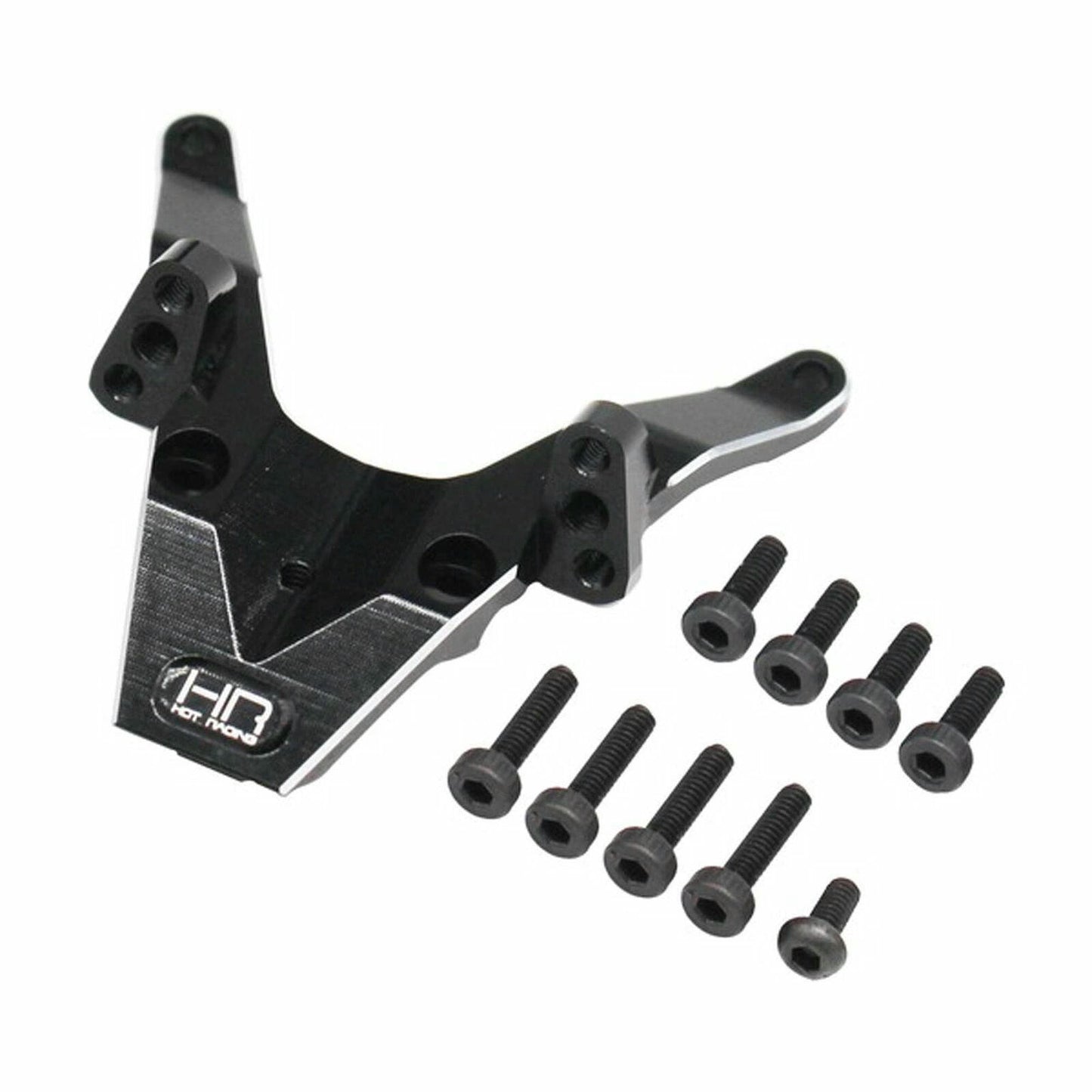Image of Losi Mini-T 2.0 Black Aluminum Front Bulkhead HRAMTT12A01