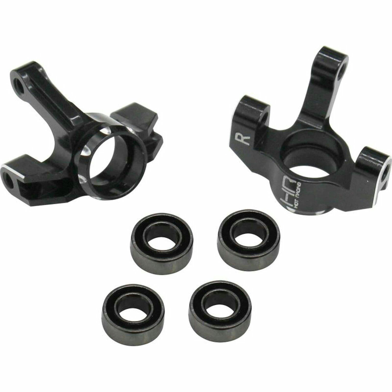 Image of Losi Mini-T 2.0 Black Aluminum Front Knuckle Spindle (2pcs) HRAMTT2101