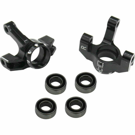 Image of Losi Mini-T 2.0 Black Aluminum Front Knuckle Spindle (2pcs) HRAMTT2101