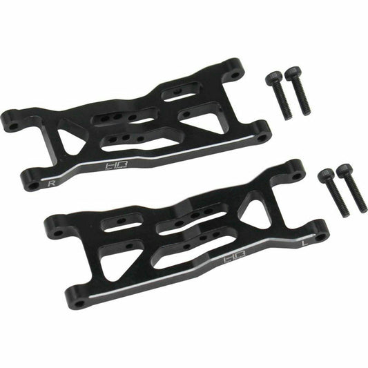 Image of Losi Mini-T 2.0 Black Aluminum Front Suspension Arms (2pcs) HRAMTT5501