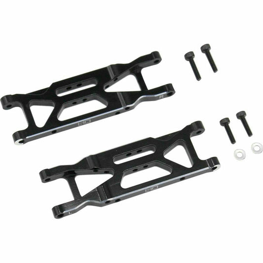 Image of Losi Mini-T 2.0 Black Aluminum Rear Suspension Arms (2pcs) HRAMTT5601