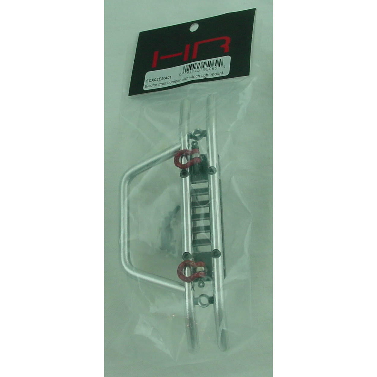 Image of Axial SCX10 Alloy Tubular Front Bumper w/Winch/Light Mounts HRASCX03EMA01