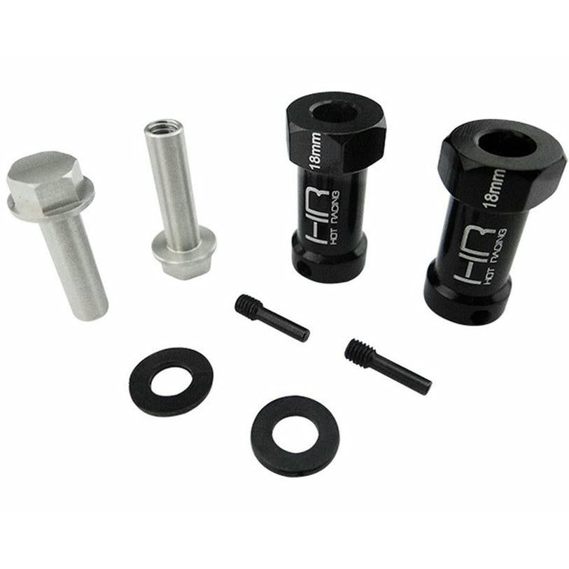 Image of Axial Wraith Rock Crawler 18mm offset Hex Hub Adapters HRASCX10ET01 (2pcs)