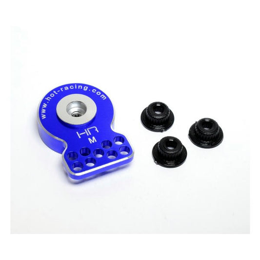 Image of Hot Racing Medium Duty Blue Aluminum Servo Saver 23T/24T/25T HRASHS88M