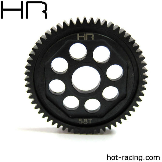 Image of Hot Racing 1/14th Scale Steel 58T 48P Main Gear/Losi Mini 8IGHT RTR HRASOFE858