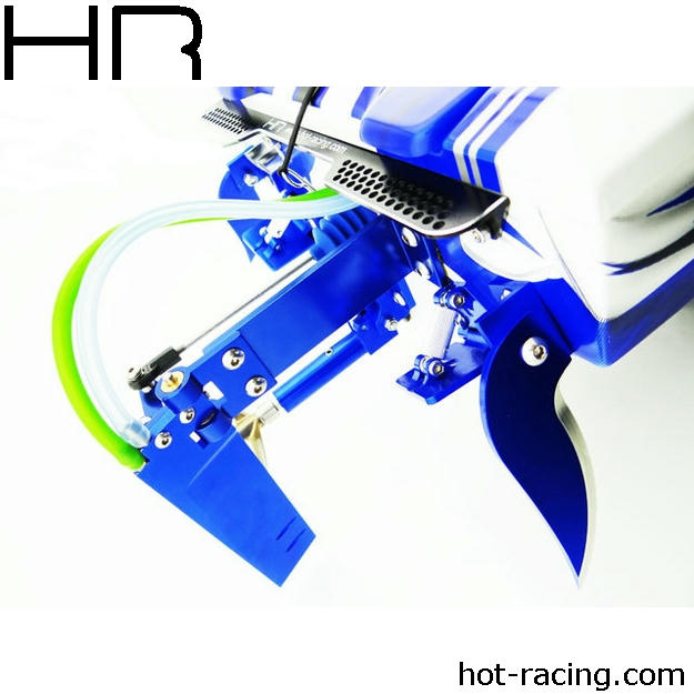 Image of Hot Racing Dual Pickup Rudder/Traxxas Spartan Boat HRASPN48DR06