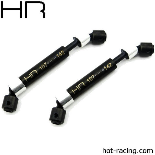 Image of Hot Racing Steel Main Center Drive Shafts/SCX10/AX10/Wraith/CC01 HRASSCX37V