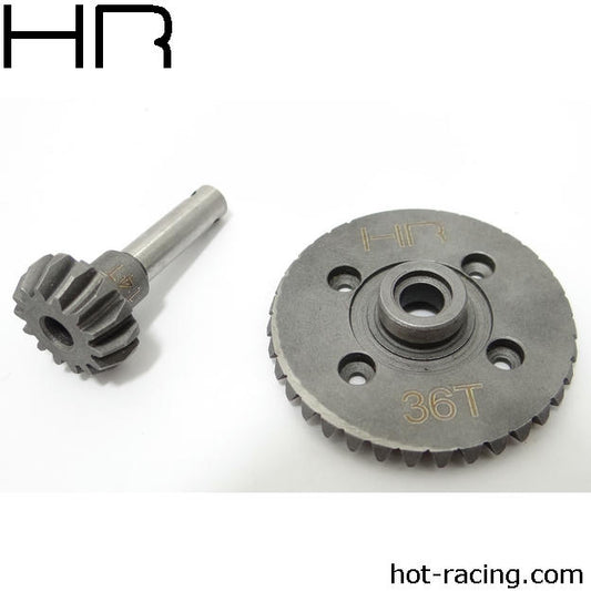 Image of Hot Racing 1/10th Scale HD Spiral Cut Bevel Gear Set 36T/14T/AX10 HRASWRA9364