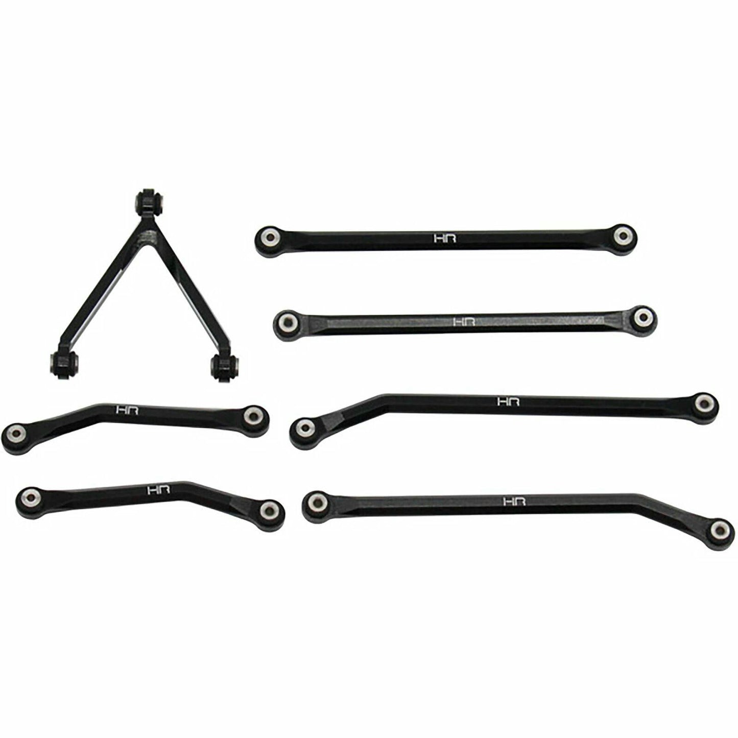 Image of Axial SCX24 Rock Crawler Black Alloy High Clearance Links Set (133.5mm)