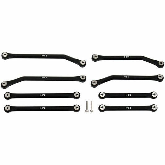 Image of Axial SCX2 1/24 Scale Rock Crawler High Clearance Black Alloy 133.7mm 4-Link Set