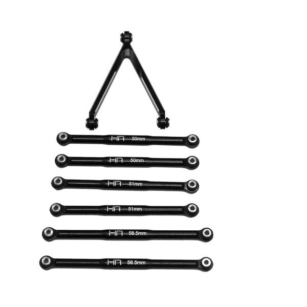 Image of Axial SCX2 1/24 Scale Rock Crawler Black Alloy 133.7mm Link Set HRASXTF133J01