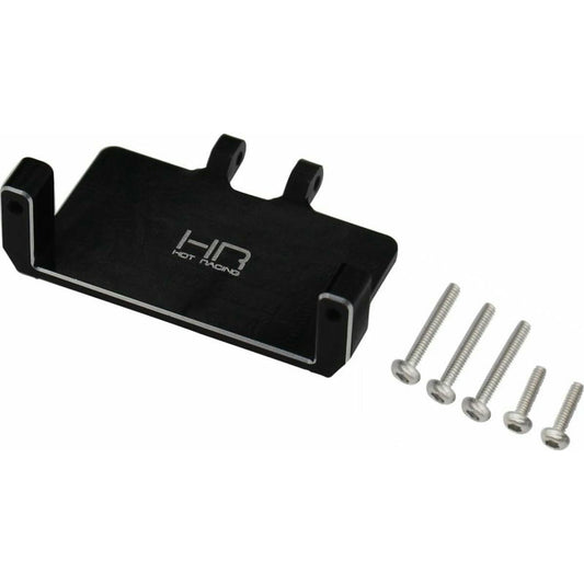 Image of Axial SCX24 Rock Crawler Black Alloy EMax ES08MA Steering Servo Mount SXTF24M01