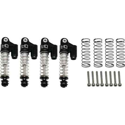 Image of Axial SCX24 Black Alloy Shock Set (Dampers) by Hot Racing HRASXTF326R01
