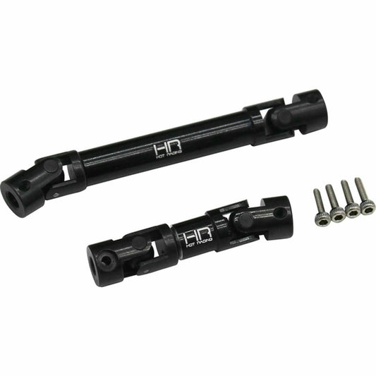 Image of Axial SCX24 Deadbolt Black Alloy L/S Steel Center Driveshafts SXTF3701