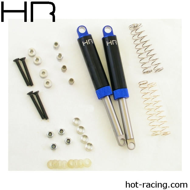 Image of Hot Racing 1/10th Scale 100mm Blue Internal Spring Air Shocks HRATD100T06