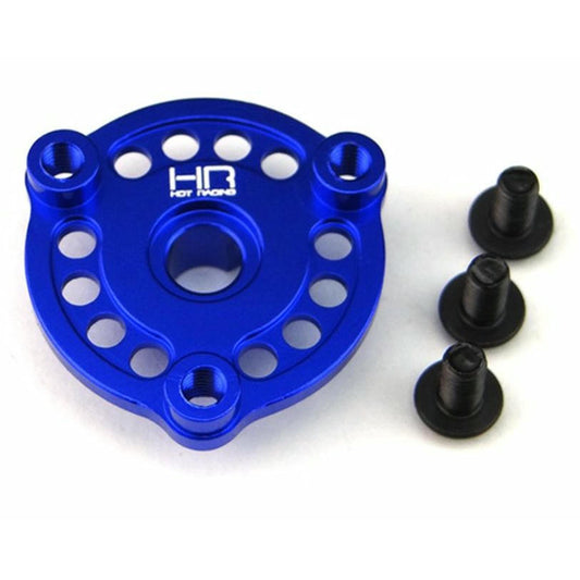 Image of Hot Racing Blue Alloy Short Power-Up Gear Adapter Fits Traxxas 1/10 4x4Vehicles 