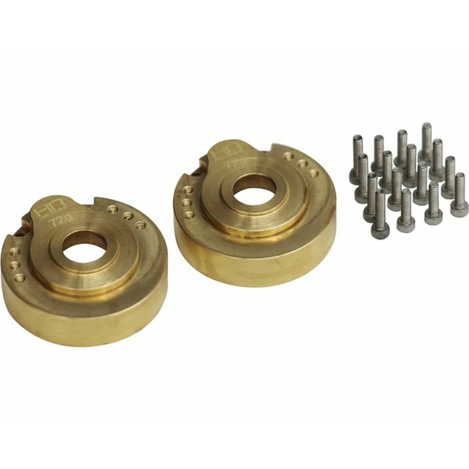 Image of Hot Racing Modular Brass Portal Cover Fits Traxxas TRX4/TRX-4 HRATRXF21HE