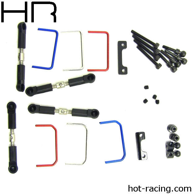 Image of Hot Racing 1/16th Front/Rear Full Sway Bar Kit/Revo/Rally/Slash HRAVXS311X01